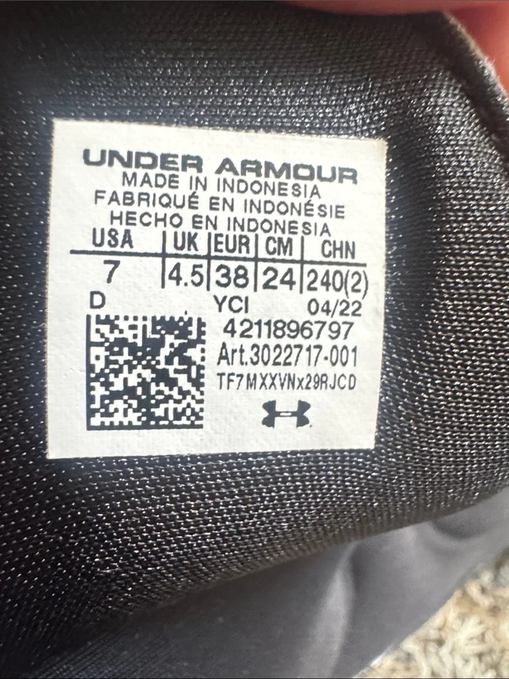 Under Armour Kids Black Slide Sandals with White Logo